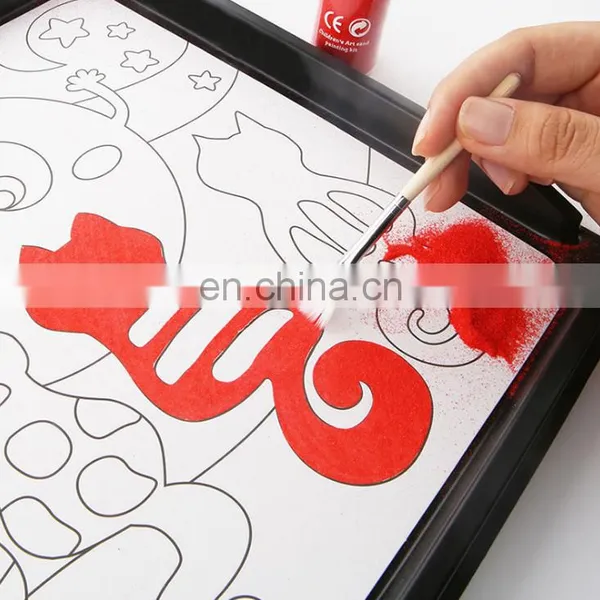 DIY Toys Colorful Art Painting Sand Art Kits for Kids