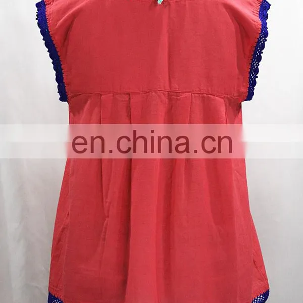 100 % Fabric Cotton Vintage Multi Embroidery Women Casual Boho Hippie Summer Tunic Designs Stylish Maxican Tunic photo-2