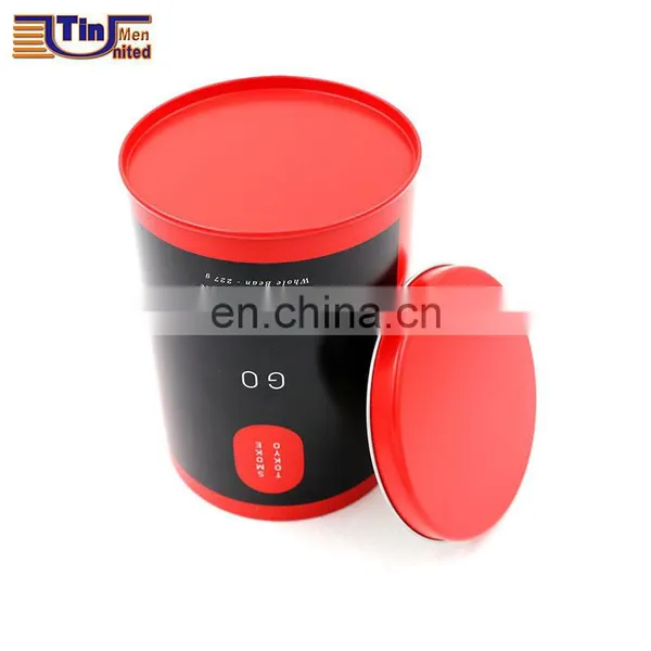 Small Round Metal Material Tea Tin Box photo-3
