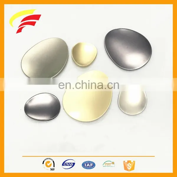 Metal Zinc Alloy Big Oval Egg Shape Sewing Button for Coat Decoration photo-2