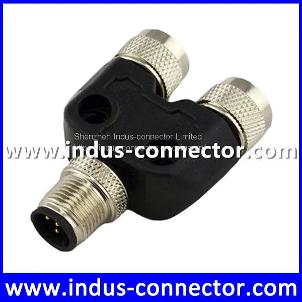 M12 3 4 5 8 12 Pin Male to Female y Splitter Cable Connector Underwater Function for Sensor photo-3