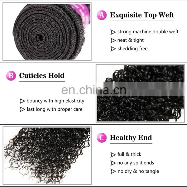 Brazilian Remy Human Hair Kinky Curly Weave photo-5