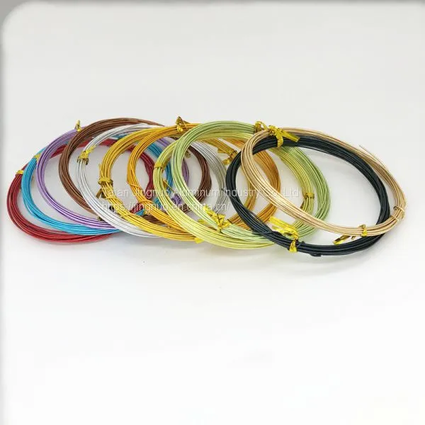 Aluminum Coil Wire 0.8mm-5.00mm Bulk Craft Wire Craft Supply Anodized Aluminum Wire photo-4