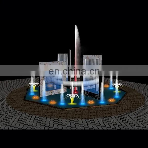 Large Hot Sale Popular Rock Garden Resin Dolphin Polyresine Decoration Fountain With LED Lights