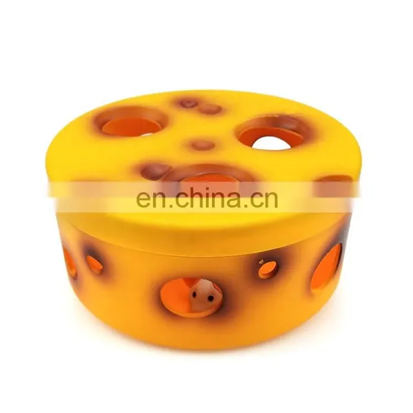 Eco-friendly Custom Color Cat Sticks Cheese Box With Electronic Mice Cat Toy Tease Cat Toy photo-4