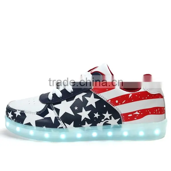 Low Cost Kids Canvas Shoes With Light,2016 Most Popular Adult Trainers With Lights,light up Shoes for Adults photo-3