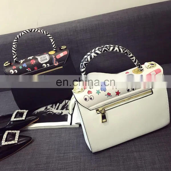 2020 Guangzhou Online Shoulder, Bag Special Customize Colorful Crossbody Bag Ladies Fashion Style Graffiti Handbag/ photo-4