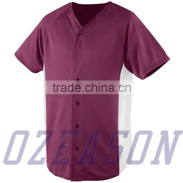 China Cheap Blank Baseball Jerseys,Fashion Plain Baseball Shirts photo-2