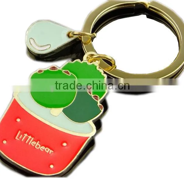 Cheap Customized Size Green Plant Keychain / Cactus Keychain for Wholesale photo-2