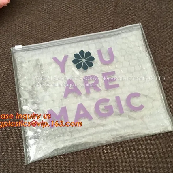 Custom LOCK Zipper Bubble Bag/bubble Slider Bag,Shielding Bag Aluminum Foil Bag Metallized Foil Bag Nylon Vacuum Bag photo-2