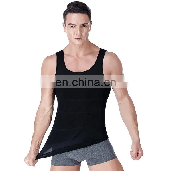 Men's Slimming Body Shaper Compression Vest Tummy Control Shapewear Man Bodywear Abdomen Underwear photo-4