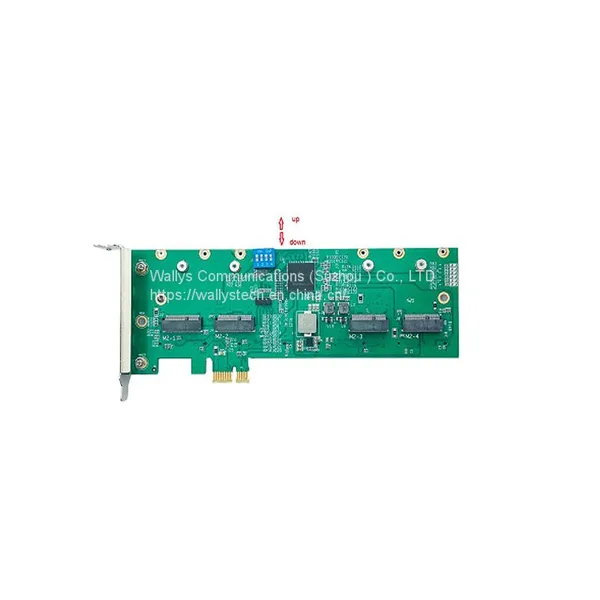 Wallys DR2G41 Support 4 x Mini PCIe Card or 4 x M.2 Card Adapter Card 802.11ac photo-3