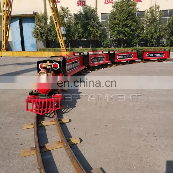 Shopping Center Indoor Playground Battery Powered Kids Electric Amusement Track Train Rides for Sale photo-3