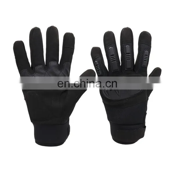 High Quality Black Impact Sports Riding Racing Motorcycle Gloves
