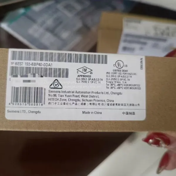 6ES7193-6BP40-0DA1 Basic unit BU15-P16+A0+12B/T base connection terminal