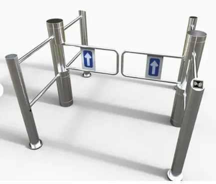 Vollautomatische Einmotoren-Pol-Schwenk-Turnstile mit 180 Grad für Supermärkte