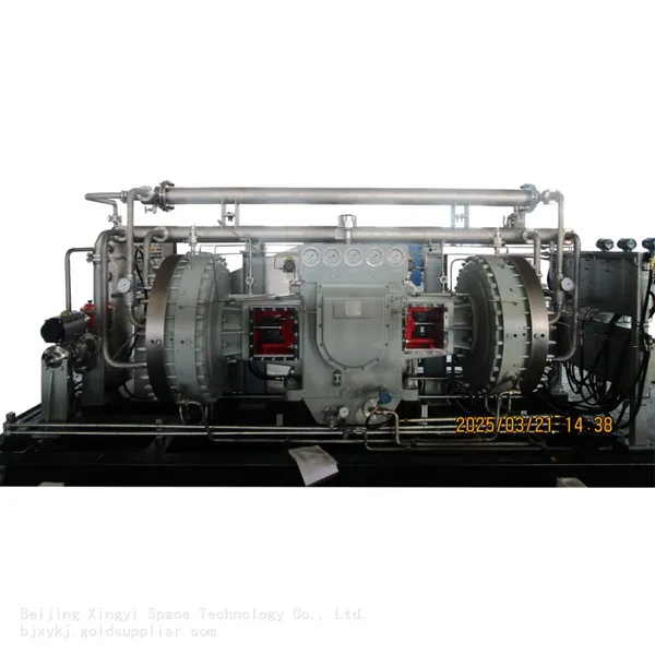 Gas booster compressor, hydrogen compressor, hydrogen station compressor