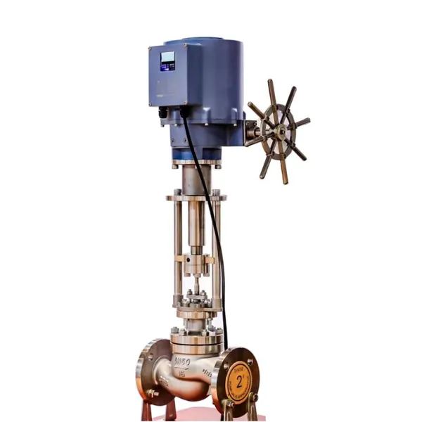 DN80 Carbon Steel 4 20ma Flow Adjust Electric Actuated Regulating Valve 3 Inch Control Valves for Steam Globe Valve