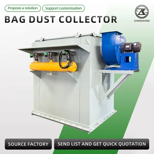 High Flow Industrial Pulse Jet Bag Dust Collector Automatic Cleaning Baghouse Dust Removal Equipment photo-4