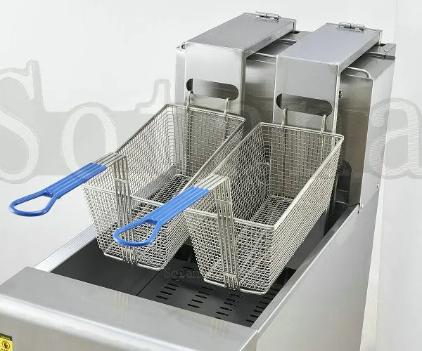 Single-cylinder Vertical Electric Frying Oven With Oil Filtering Cart photo-4