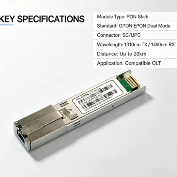 Dual Mode PON Stick Module GPON EPON Stick ONU Stick Compatible OLT PON Optical Transceiver Module