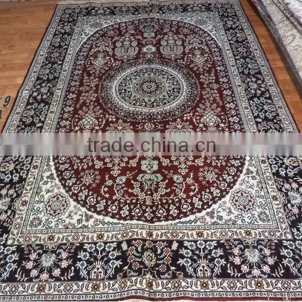 6x9ft 100% Silk Rugs India Cotton Carpet Cheap Red Carpet Hand Made Silk Carpets photo-2