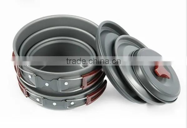 5~6persons Outdoor Portable Cookware Camping Aluminum Alloy PY71005 photo-2