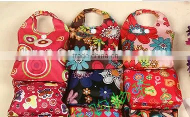 Good Quality Large Loading Carry Fashion Colorful Style Polyester Faodable Shopping Bag