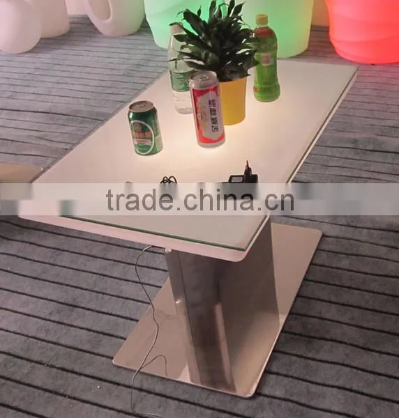 New PE Plastic Bar Table With LED Light and Remote Control YXF-8856 photo-6