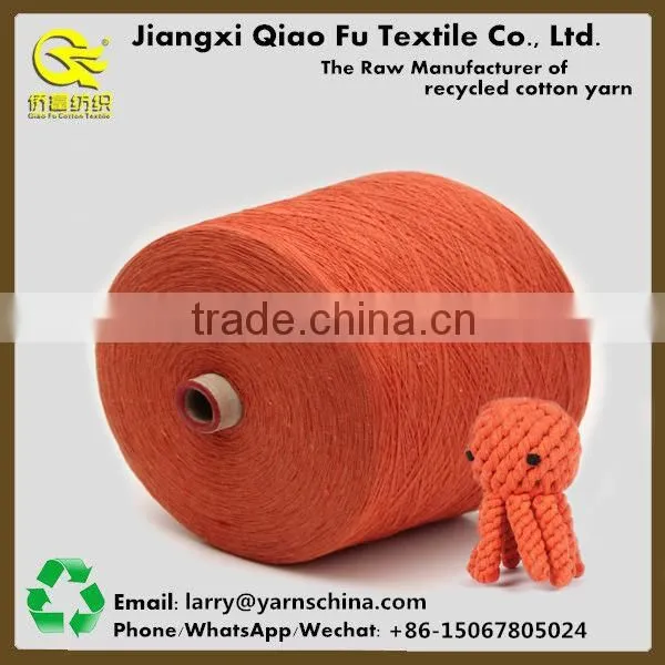 Open End Recycled Cotton Polyester Blended Yarn,Carded Cotton Yarn for Pet Balls photo-2