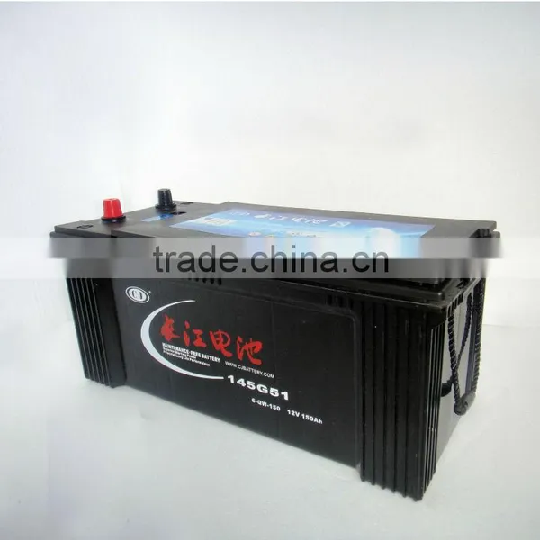 High Quality 150ah Truck Starting Battery 6-QW-150