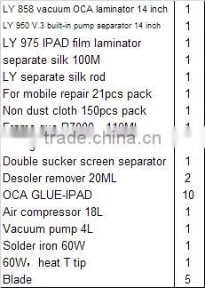 LY Screen Separate Pack F,Suitable for Normal User,specially for Repairing Pads photo-2