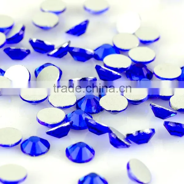 Sapphire Color No Hot Fix Rhinestones , Crystal Non Hot Fix , Stones no Hot Fix for Dance Wear photo-2