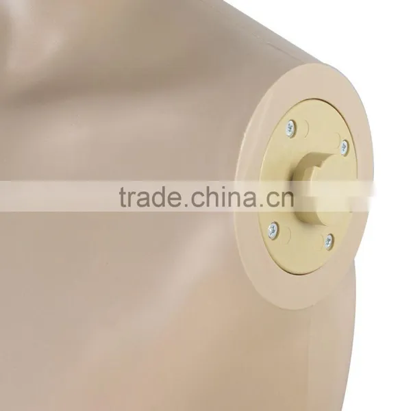 Plastic Male Full Body Realistic Mannequin Metal Base Head Turns Display photo-3
