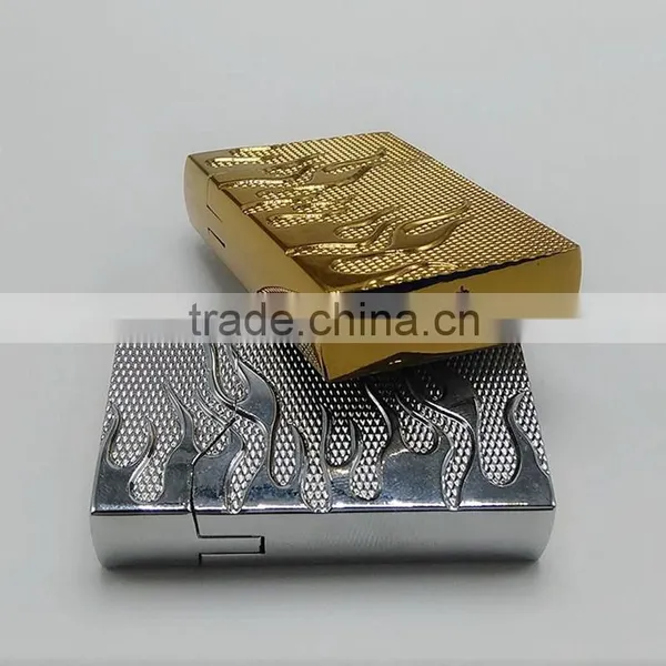 Gun Golden Plated Universal Gas Lighter Refill Battery Electric Lighter photo-6