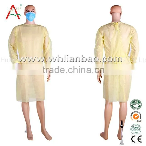White Polyethylene Disposable Surgical Overalls photo-2