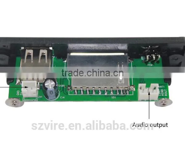 Embedded Mp3 Audio Player Board Usb sd Memory Card Mp3 Circuit Board