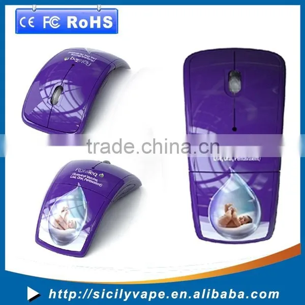 Foldable Wireless Mouse 2.4Ghz Wireless Mobile Optical Mouse With 6 Buttons, 3 DPI Levels, USB Wireless Receiver photo-2