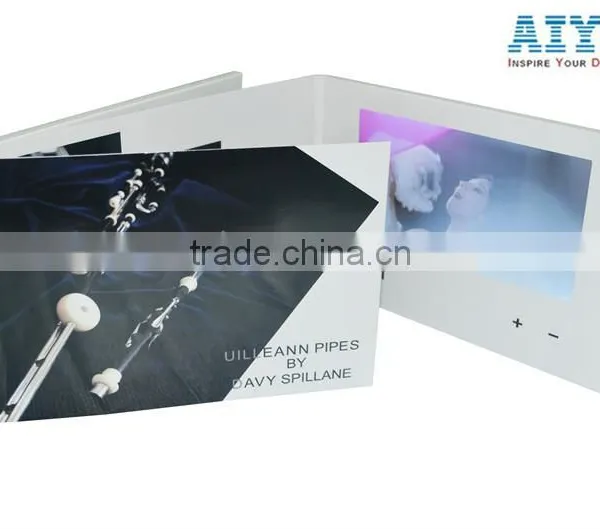 Paper Card + TFT Screen + USB Port + Lithium Battery Material 7 Inch Lcd Brochure Video Greeting Card photo-4