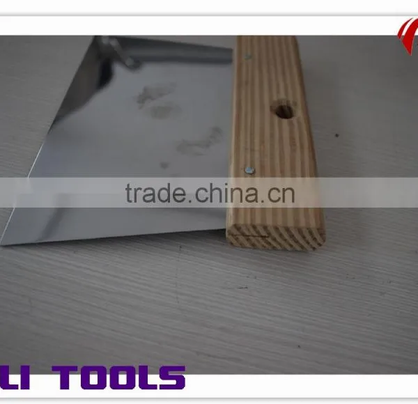 Stainless Steel Blade Scraper With Wooden Handle photo-2