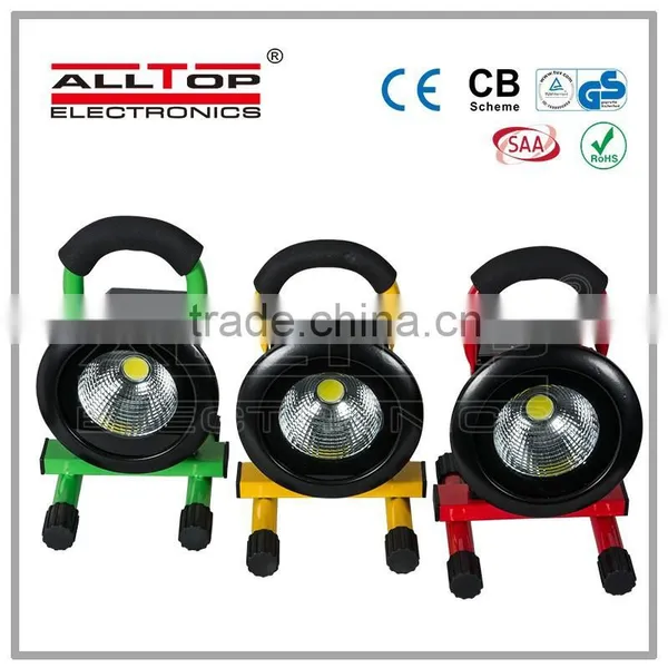 High Lumen Waterproof Portable 10w Led Rechargeable Flood Light