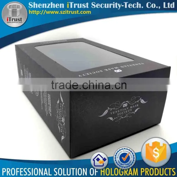 Specialize High Quality Handmade Offset / Silk Screen Color Printed Packing Black Paper Box Package