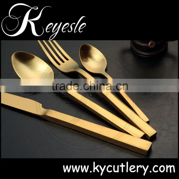 Gold Stainless Flatware,stainless Steel Flatware Sets,golden Dinner Cutlery photo-6