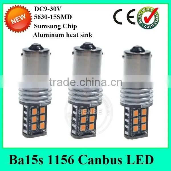 Auto Led Bulbs 1156 Tail Turning Light Ba15s Base Error Free Canbus Led photo-3