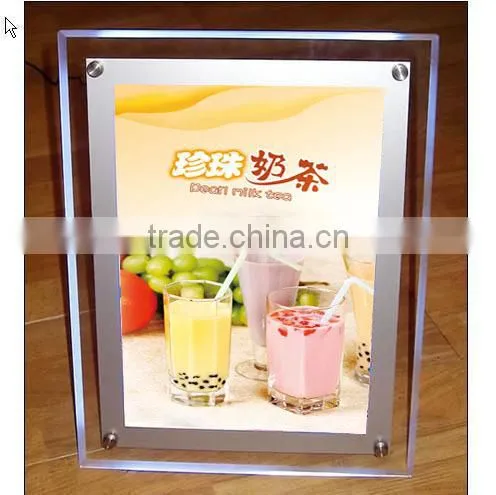 LED Menu Light Box Restaurant Led Advertising Lightbox Crystal Led Light Box photo-4