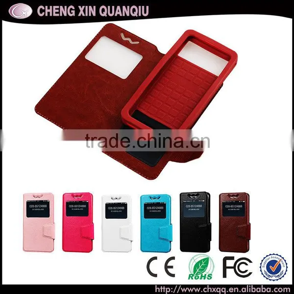 Classic Item Case Universal 4.5" to 5.0" Mobile Phone Flip Cover Case for Lenovo Vibe P1m for Iphone 6 6s Case Leather photo-6