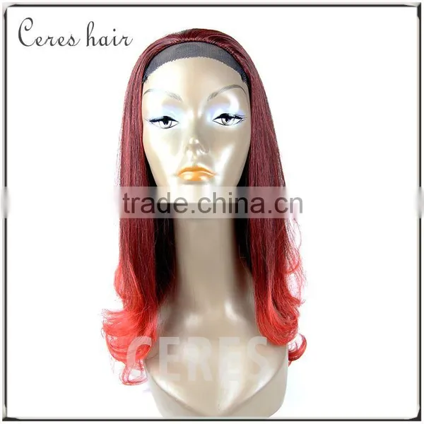 Japan Fiber Wig Hot Red Wig With Long Length Natural Wig Curly photo-4