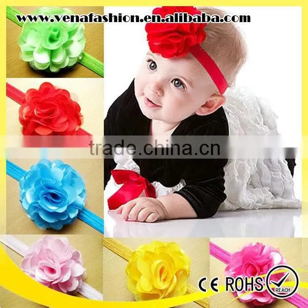 Baby Cheap Artificial Silk Flowers Head Band