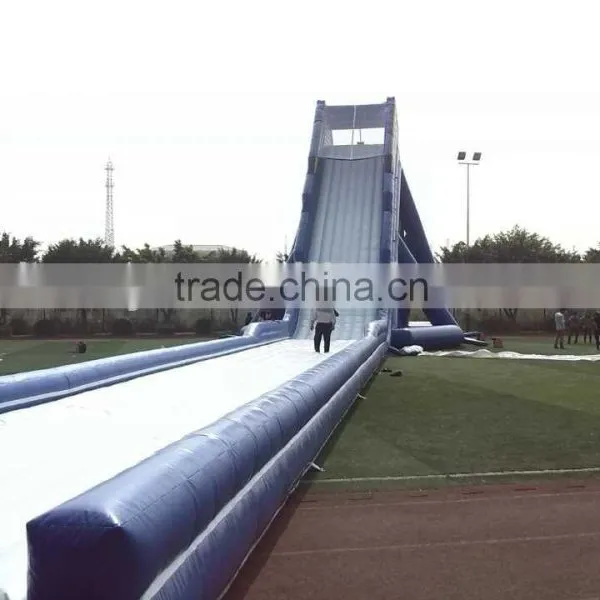 Custom Size Blue Long Giant Inflatable Water Slide for Sale photo-3