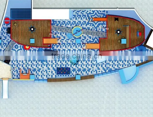 Kaiqi Updated PVC Indoor Playground Equipment Ocean Theme With Tangram DIY KQ60269A photo-2